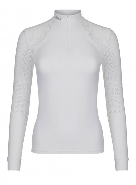 LeMieux Langarm Turniershirt Olivia Show Shirt Long Sleeve white