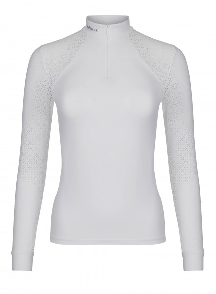 LeMieux Langarm Turniershirt Olivia Show Shirt Long Sleeve white