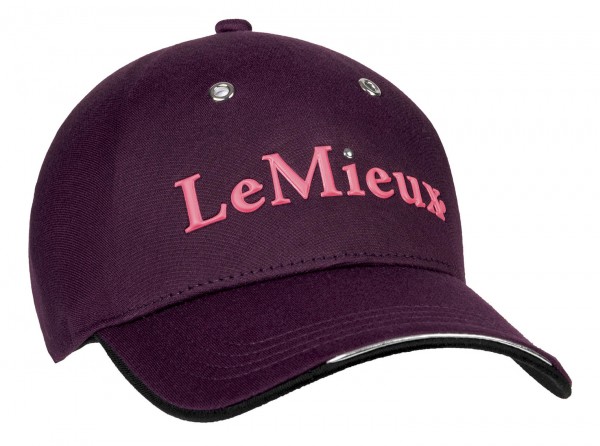 LeMieux Baseball Cap mit Niete aubergine