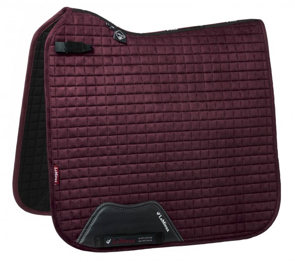 LeMieux Schabracke Luxury Suede Dressage Square rioja