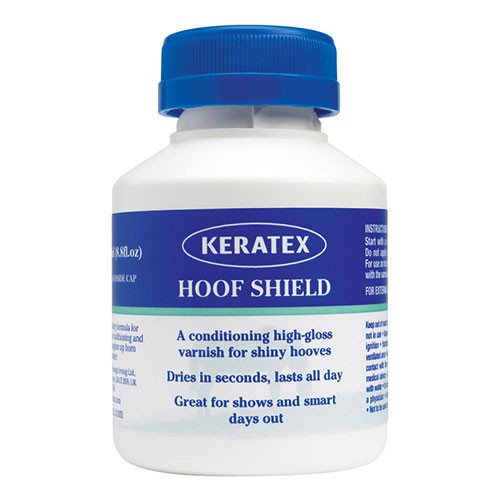 Keratex Hoof Shield Huflack ist einfach aufzutragen und trocknet schnell