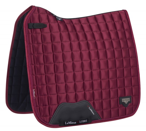 LeMieux Schabracke Loire Classic Satin Dressage Square mulberry