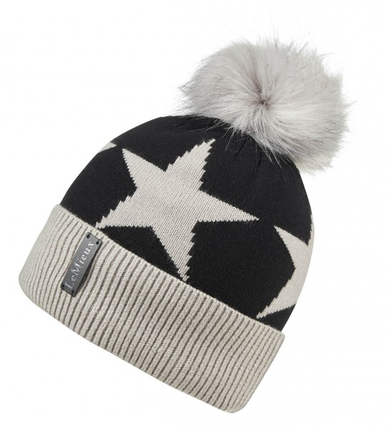 LeMieux Beanie Sasha black grey