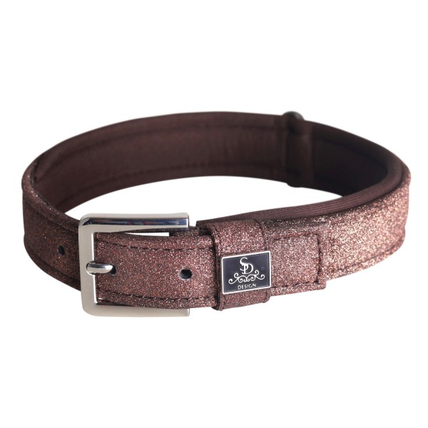 SD Design Hundehalsband Hollywood Glamorous dazzling chocolate