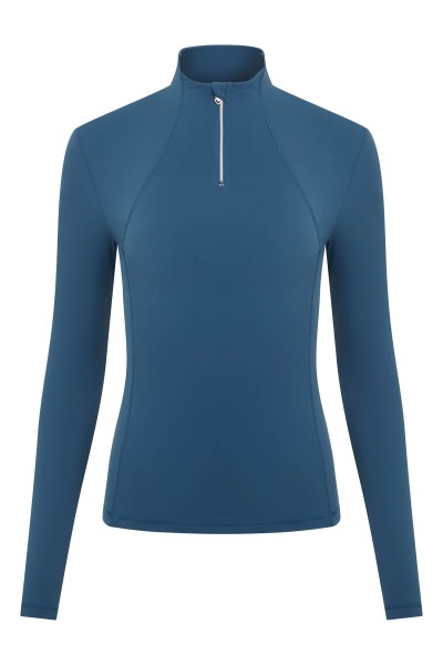 LeMieux Liberte Zipped Neck Base Layer in marine mit tailliertem Schnitt