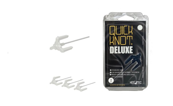 HES-Tec Quick Knot Deluxe Einflechthilfe weiß