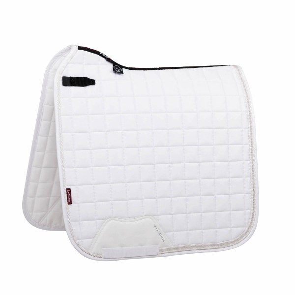 LeMieux Schabracke Diamante Dressage Square white