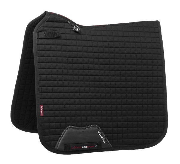 LeMieux Schabracke ProSport Cotton Dressage Square black