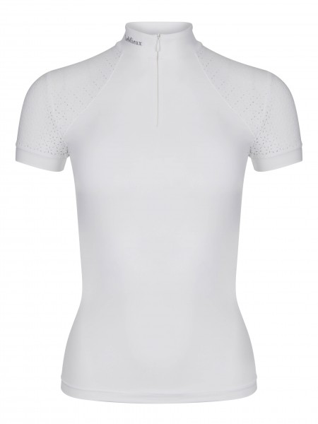 LeMieux Kurzarm Turniershirt Olivia Show Shirt Short Sleeve white