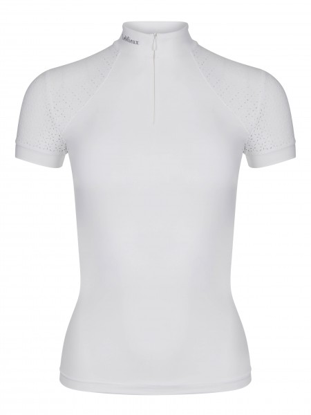 LeMieux Kurzarm Turniershirt Olivia Show Shirt Short Sleeve white