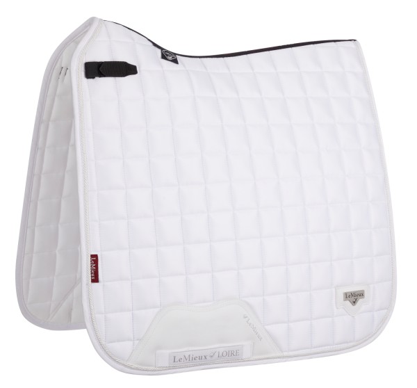 LeMieux Schabracke Loire Classic Satin Dressage Square white