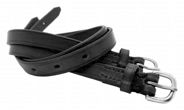 Döbert Classic Sporenriemen schwarz / silber (Edelstahl)