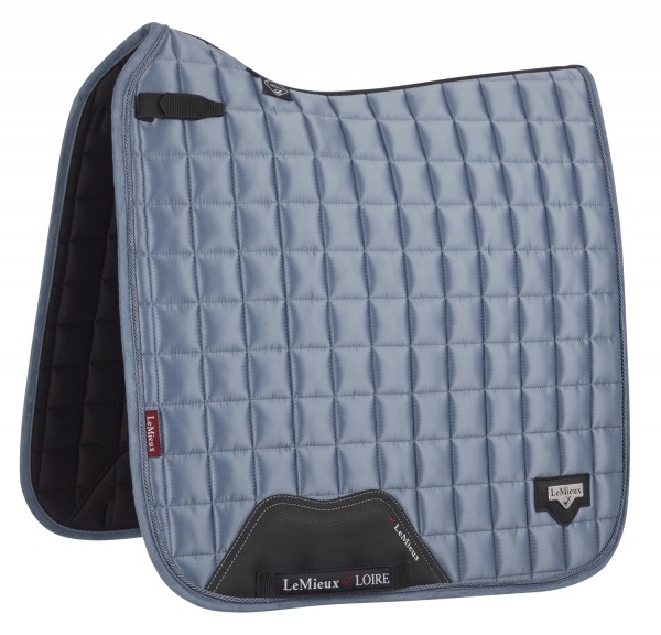 LeMieux Schabracke Loire Classic Satin Dressage Square ice blue