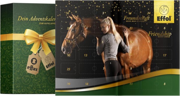 Der Adventskalender 2023 von Effol ist das ideal Geschenk für Pferdefreunde, Reiter*innen und alle die Ponys und Pferde lieben.