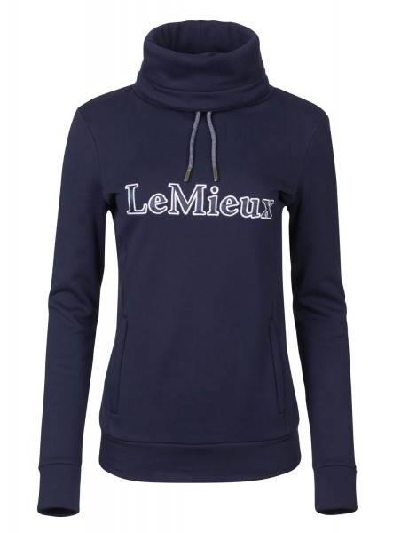 LeMieux Sweatshirt Highland Funnel Neck Hoodie navy