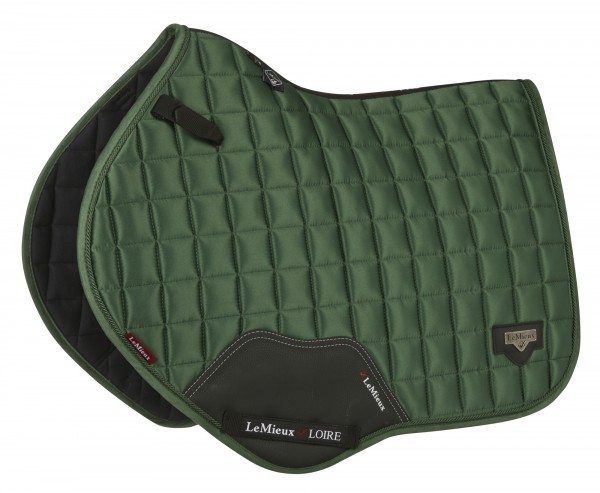 LeMieux Schabracke Loire Classic Satin Close Contact Square hunter green