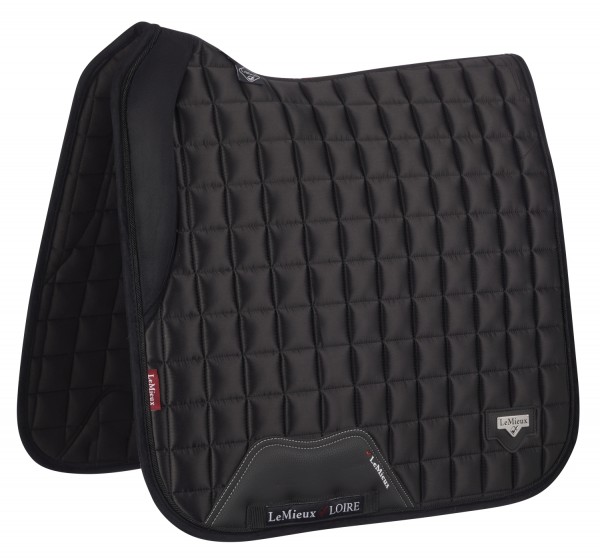 LeMieux Schabracke Loire Memory Satin Dressage Square black