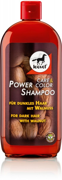 leovet Power Shampoo mit Walnusssud für dunkle Pferde