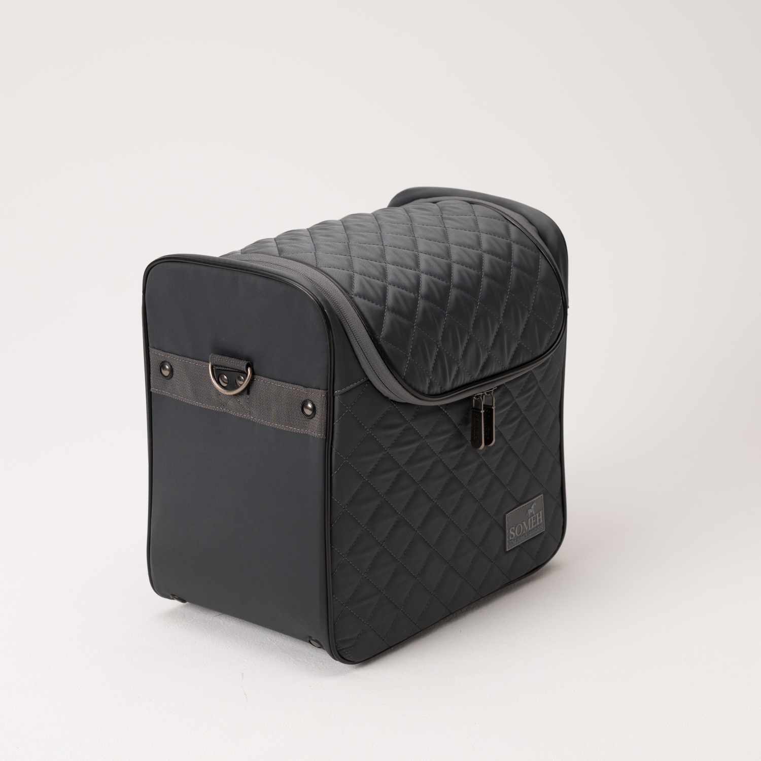 Turniertasche Compact Equestrian Grey Someh Putztasche klein, dunkelgrau 