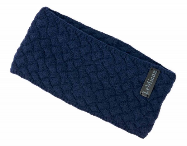 LeMieux Stirnband Stirnband Cable Knit Headband in der Farbe navy einem dunklen Blauton